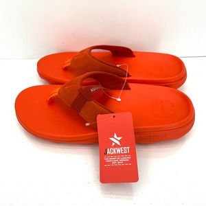 Jackwest Men's Mexico Flip Flops Shoes Sandals- Seoul Orange